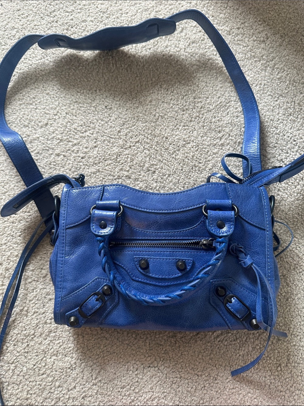 Blue Mini City Bag